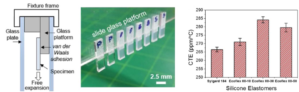 CTE of very soft elastomers